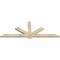 Ekena Millwork Kennewick Rough Sawn Timber Gable Bracket, Douglas Fir, 72"W x 27"H x 2"D x 4"F, 9/12 Pitch GBW072X27X0204KEN00RDF - alternate 4